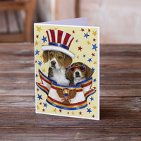 Beagle USA Greeting Cards and Envelopes Pack of 8