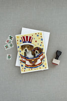 Beagle USA Greeting Cards and Envelopes Pack of 8