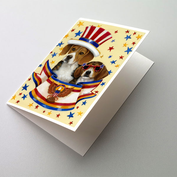 Buy this Beagle USA Greeting Cards and Envelopes Pack of 8