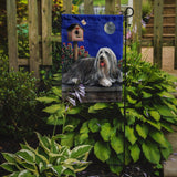 Bearded Collie Moon shine Flag Garden Size PPP3018GF - Precious Pet Paintings