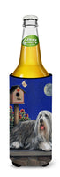 Bearded Collie Moon shine Ultra Hugger for slim cans PPP3018MUK - Precious Pet Paintings