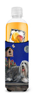 Bearded Collie Moon shine Ultra Hugger for slim cans PPP3018MUK - Precious Pet Paintings