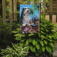 Bearded Collie Cool Summer Flag Garden Size PPP3019GF - Precious Pet Paintings