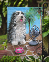 Bearded Collie Cool Summer Flag Garden Size PPP3019GF - Precious Pet Paintings