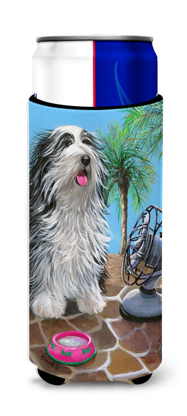 Buy this Bearded Collie Cool Summer Ultra Hugger for slim cans PPP3019MUK