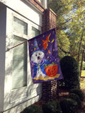 Bichon Frise Boo Halloween Flag Canvas House Size PPP3020CHF - Precious Pet Paintings