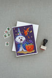 Bichon Frise Boo Halloween Greeting Cards and Envelopes Pack of 8