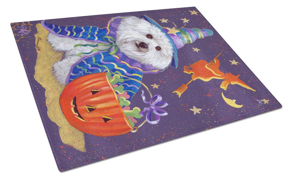 Buy this Bichon Frise Boo Halloween Glass Cutting Board Large PPP3020LCB