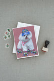 Bichon Frise Girls do it Better Greeting Cards and Envelopes Pack of 8