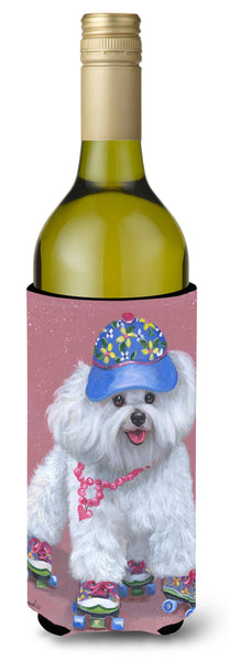 Buy this Bichon Frise Girls do it Better Wine Bottle Hugger PPP3021LITERK