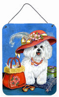 Buy this Bichon Frise Mademoiselle Wall or Door Hanging Prints PPP3023DS1216
