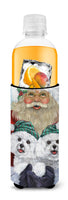 Bichon Frise Santa Christmas Ultra Hugger for slim cans PPP3024MUK - Precious Pet Paintings