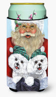 Buy this Bichon Frise Santa Christmas Tall Boy Hugger PPP3024TBC