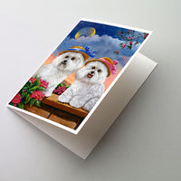 Buy this Bichon Frise Soulmates Greeting Cards and Envelopes Pack of 8