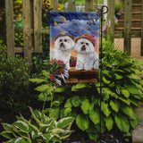 Bichon Frise Soulmates Flag Garden Size PPP3026GF - Precious Pet Paintings