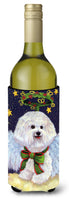 Buy this Bichon Frise Christmas Angel Wine Bottle Hugger PPP3027LITERK