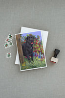 Black Labrador Retriever Greeting Cards and Envelopes Pack of 8
