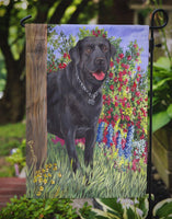 Black Labrador Retriever Flag Garden Size PPP3028GF - Precious Pet Paintings