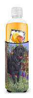 Black Labrador Retriever Ultra Hugger for slim cans PPP3028MUK - Precious Pet Paintings