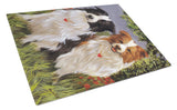 Buy this Border Collie Patrol Glass Cutting Board Large PPP3029LCB