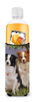 Border Collie Patrol Ultra Hugger for slim cans PPP3029MUK - Precious Pet Paintings