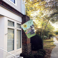 Border Collie Crossing Flag Canvas House Size PPP3030CHF - Precious Pet Paintings