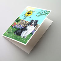 Buy this Border Collie Crossing Greeting Cards and Envelopes Pack of 8