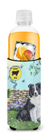 Border Collie Crossing Ultra Hugger for slim cans PPP3030MUK - Precious Pet Paintings