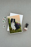 Border Collie Simplicity Greeting Cards and Envelopes Pack of 8