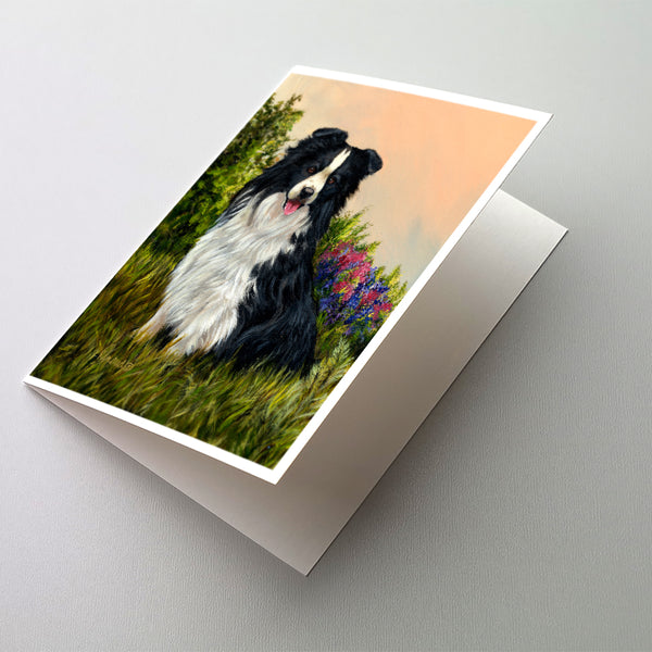 Buy this Border Collie Simplicity Greeting Cards and Envelopes Pack of 8