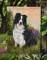 Border Collie Simplicity Flag Garden Size PPP3031GF - Precious Pet Paintings