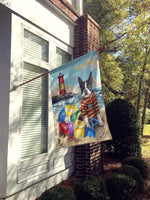 Boston Terrier Beach Baby Flag Canvas House Size PPP3032CHF - Precious Pet Paintings