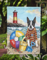 Boston Terrier Beach Baby Flag Garden Size PPP3032GF - Precious Pet Paintings