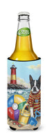 Boston Terrier Beach Baby Ultra Hugger for slim cans PPP3032MUK - Precious Pet Paintings