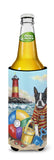 Boston Terrier Beach Baby Ultra Hugger for slim cans PPP3032MUK - Precious Pet Paintings