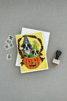Boston Terrier Halloweenies Greeting Cards and Envelopes Pack of 8