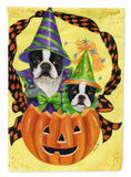 Buy this Boston Terrier Halloweenies Flag Garden Size PPP3033GF