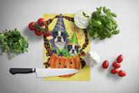 Boston Terrier Halloweenies Glass Cutting Board Large PPP3033LCB - Precious Pet Paintings