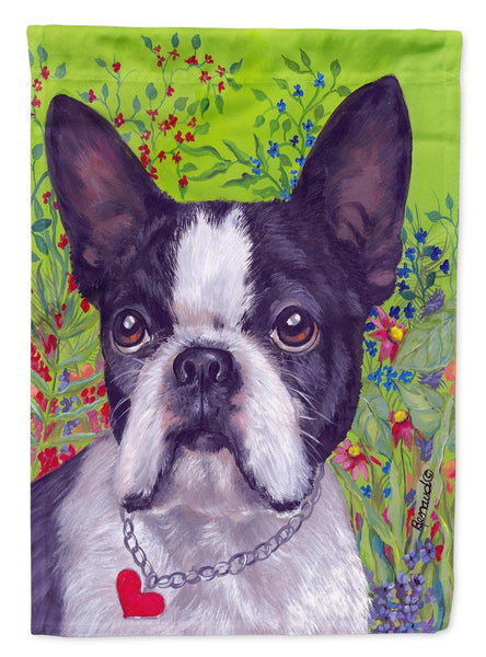 Buy this Boston Terrier Jungle Flag Canvas House Size PPP3034CHF