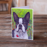 Boston Terrier Jungle Greeting Cards and Envelopes Pack of 8
