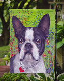Boston Terrier Jungle Flag Garden Size PPP3034GF - Precious Pet Paintings