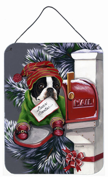Buy this Boston Terrier Letter to Santa Christmas Wall or Door Hanging Prints PPP3035DS1216