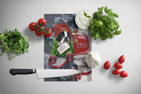Boston Terrier Letter to Santa Christmas Glass Cutting Board Large PPP3035LCB - Precious Pet Paintings