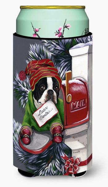 Buy this Boston Terrier Letter to Santa Christmas Tall Boy Hugger PPP3035TBC