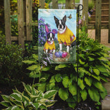 Boston Terrier Easter Bunny Flag Garden Size PPP3037GF - Precious Pet Paintings