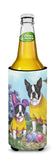 Boston Terrier Easter Bunny Ultra Hugger for slim cans PPP3037MUK - Precious Pet Paintings