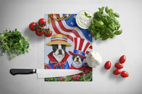 Boston Terrier USA Glass Cutting Board Large PPP3038LCB