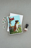 Boxer Got Mail Greeting Cards and Envelopes Pack of 8