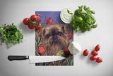 Brussels Griffon Peek a Boo Glass Cutting Board Large PPP3041LCB