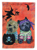 Buy this Cairn Terrier Pirates Halloween Flag Canvas House Size PPP3043CHF